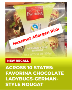 Hazelnut Allergen Risk in Chocolate and Nougat Products