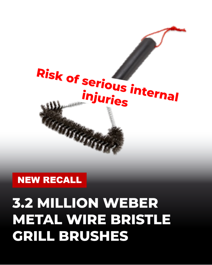 3.2 MILLION WEBER GRILL BRUSH RECALL