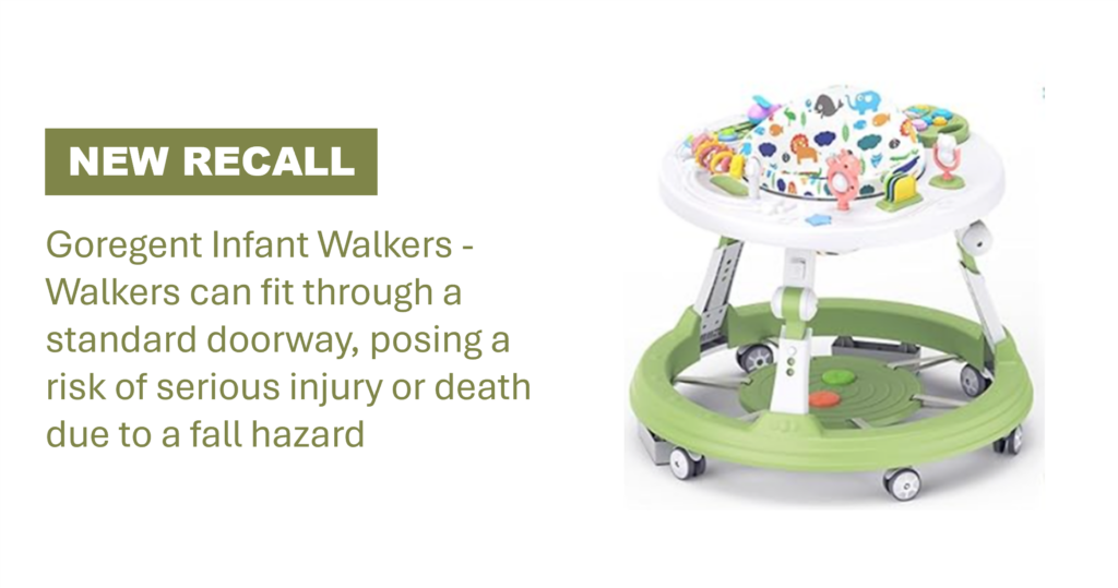 Goregent Infant Walker Fall Hazard Recall